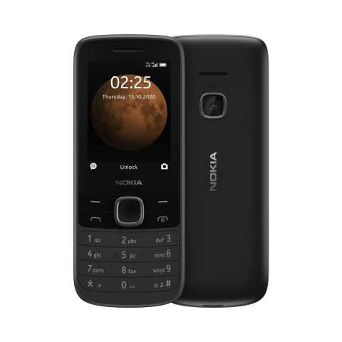 Mobilus telefonas Nokia 225 4G Dual Sim juodas (anglų kalba)