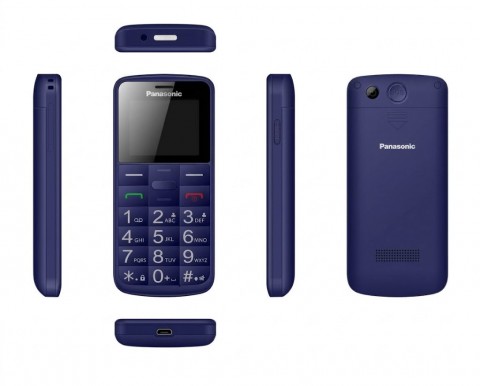 Mobilus telefonas Panasonic KX-TU110EX mėlynas (lietuvių kalba)