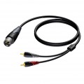 Laidas XLR - 2xRCA 1.5m Procab