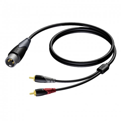 Laidas XLR - 2xRCA 1.5m Procab