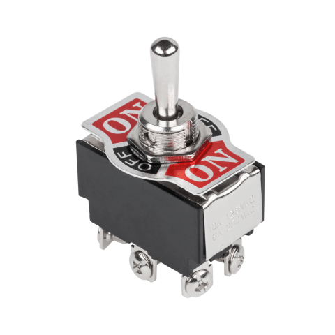 Permetamasis jungiklis (tumbleris) 6A 250V (ON)-OFF-(ON)