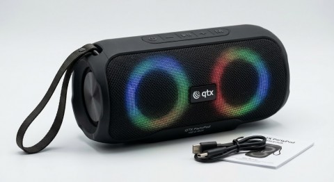Nešiojamas bluetooth garsiakalbis QTX PartyPod LED mini Nešiojamas bluetooth garsiakalbis QTX PartyPod LED mini