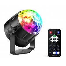 Šviesos efektas RGB 3W LED Mini su pulteliu