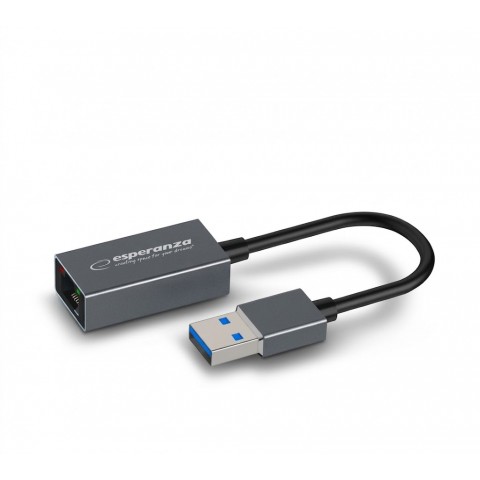 Išorinė tinklo plokštė USB 3.0 → RJ45 1000Mbps Gigabit