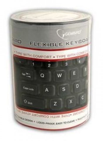 Klaviatūra Flexible Gembird KB-109F-B 