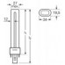 Fluorescencinė lempa G23 220V 11W 4000K 900lm neutrali balta Osram