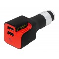 USB įkroviklis 12-24V 5V 2,1A 2xUSB + jonizatorius Blow