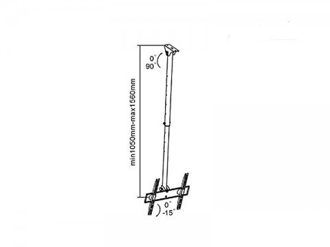 Laikiklis TV (lubinis) 32-55", 50kg Maclean MC-631