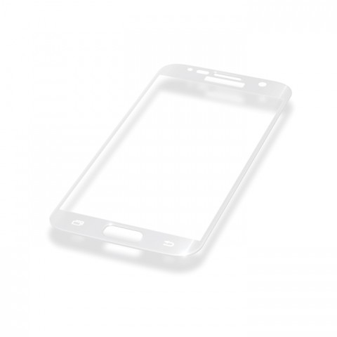 LCD apsauginis stikliukas iPhone 6 / 6S baltas (white) lenktas