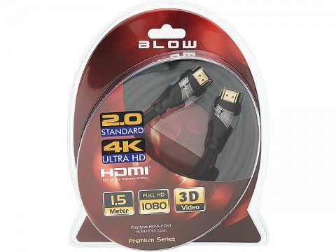 Laidas HDMI - HDMI (K-K) v1.4 1.5m gold 4K (30Hz) Blow