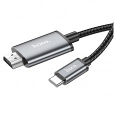 Laidas USB C → HDMI 2m pilkas (grey) Hoco UA27