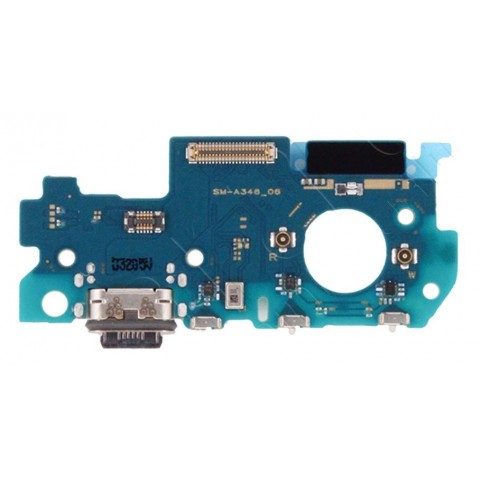 Įkrovimo lizdas Samsung A346 A34 5G 2023 su plokšte, ausinių lizdu ir mikrofonu (O)
