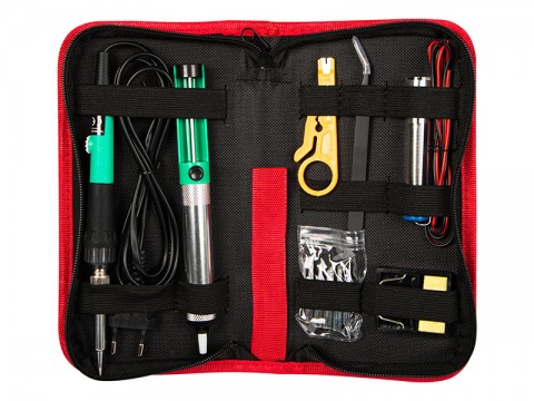 Litavimo įrankių rinkinys 15vnt reguliuojamas lituoklis 220V 60W