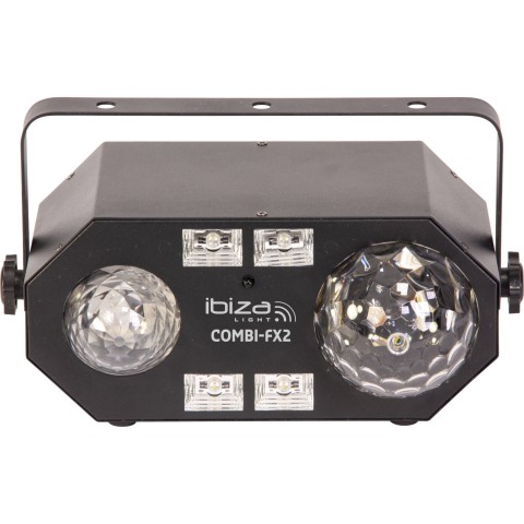 Šviesos efektas (4-in-1) lazeris RGBW + Stroboskopas + UV + Astro efektas Ibiza Light COMBI-FX2