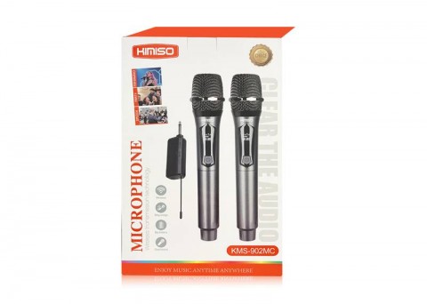 Bevieliai mikrofonai 2vnt. 80Hz - 15kHz Kimiso KMS-902MC
