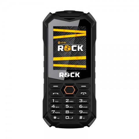 Mobilus telefonas eStar Rock Rooged juodas IP68 (atsparus smūgiams ir drėgmei)
