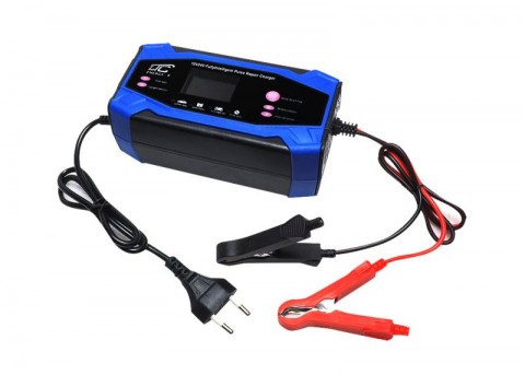 Mikroprocesorinis įkroviklis 220V švino / gelio akumuliatoriams automatinis 12V 8A - 24V 4A 150W LTC