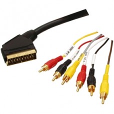 Laidas SCART-6RCA (K-K) 21p 1,5m