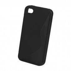 Dėklas guminis iPhone 4/4S black