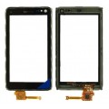 Touch screen Nokia N8 with frame black HQ