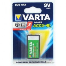 Akumuliatorius 9V HR6F22  200mAh NiMH Varta