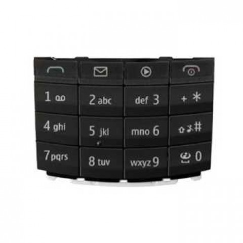 Klaviatūra Nokia X3-02 black HQ
