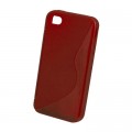 Dėklas guminis Samsung i9100 Galaxy S2 red