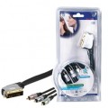 Laidas SCART-3RCA (RGB) Component 1,5m Gold