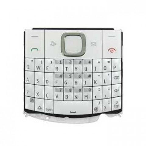 Klaviatūra Nokia X2-01 white HQ