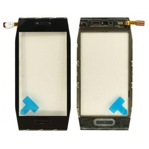 Touch screen Nokia X7 with frame black originalas