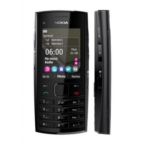 Korpusas Nokia X2-02  black HQ