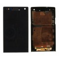LCD+Touch screen Sony LT26i Xperia S with frame black originalas