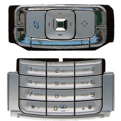Klaviatūra Nokia N95 silver HQ