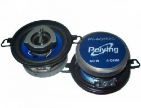 Automobiliniai garsiakalbiai 3.5" (9cm) 60W 4Ώ Peiying PY-AQ352C