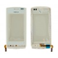 Touch screen Nokia 500 with frame white HQ