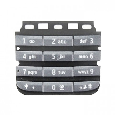 Klaviatūra Nokia 300 Asha silver originalas/HQ
